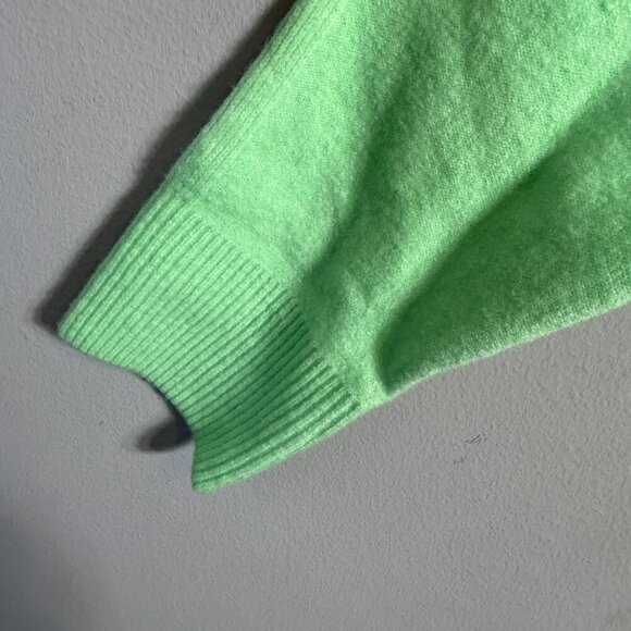 Free People Luna Pullover Sweater Women's Small Kiwi Candy Knit Oversized NWT - Picture 10 of 16